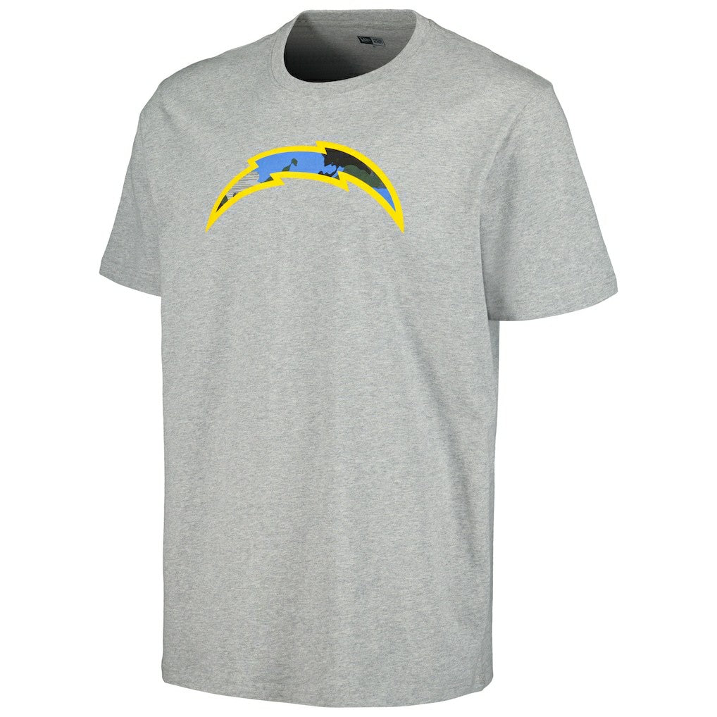 Los Angeles Chargers New Era Camo Logo T-Shirt - Gray sale