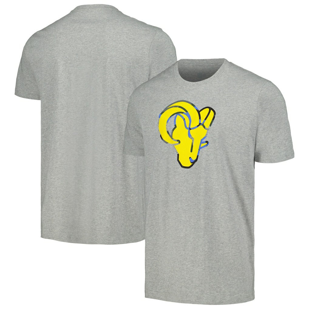 Los Angeles Rams New Era Camo Logo T-Shirt - Gray for sale