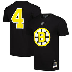 Bobby Orr Boston Bruins Mitchell & Ness Name & Number T-Shirt - Black T-shirts