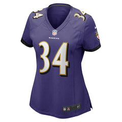 Keaton Mitchell Baltimore Ravens Women's Game Jersey - Purple for sale
