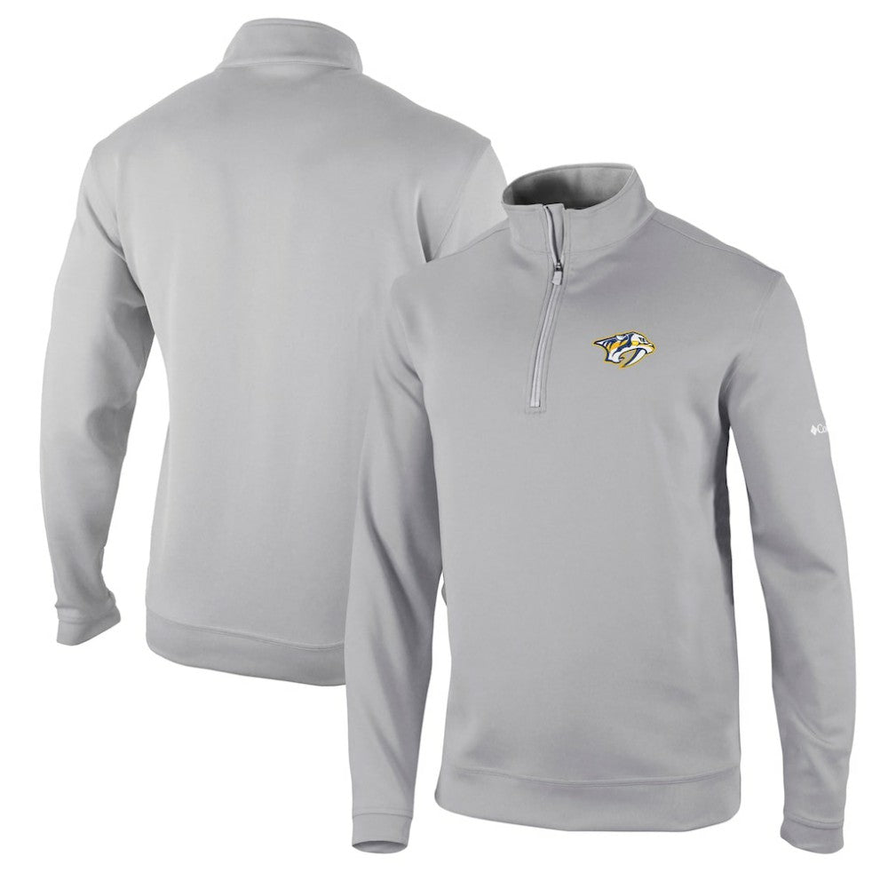 Nashville Predators Columbia Wickham Hills Omni-Wick Quarter-Zip Jacket - Gray Jackets