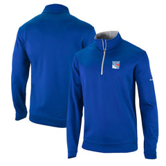 New York Rangers Columbia Wickham Hills Omni-Wick Quarter-Zip Jacket - Blue Jackets