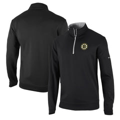 Boston Bruins Columbia Wickham Hills Omni-Wick Quarter-Zip Jacket - Black Jackets