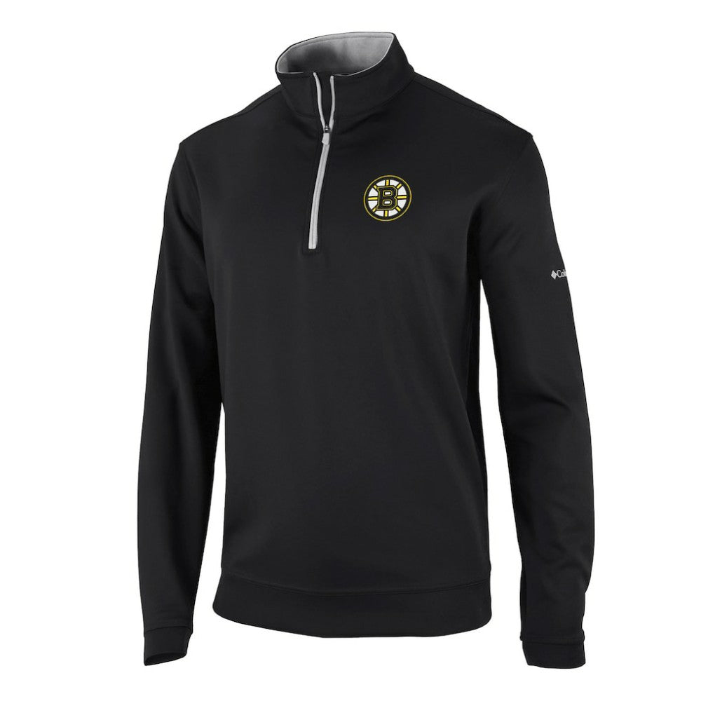 Boston Bruins Columbia Wickham Hills Omni-Wick Quarter-Zip Jacket - Black Jackets