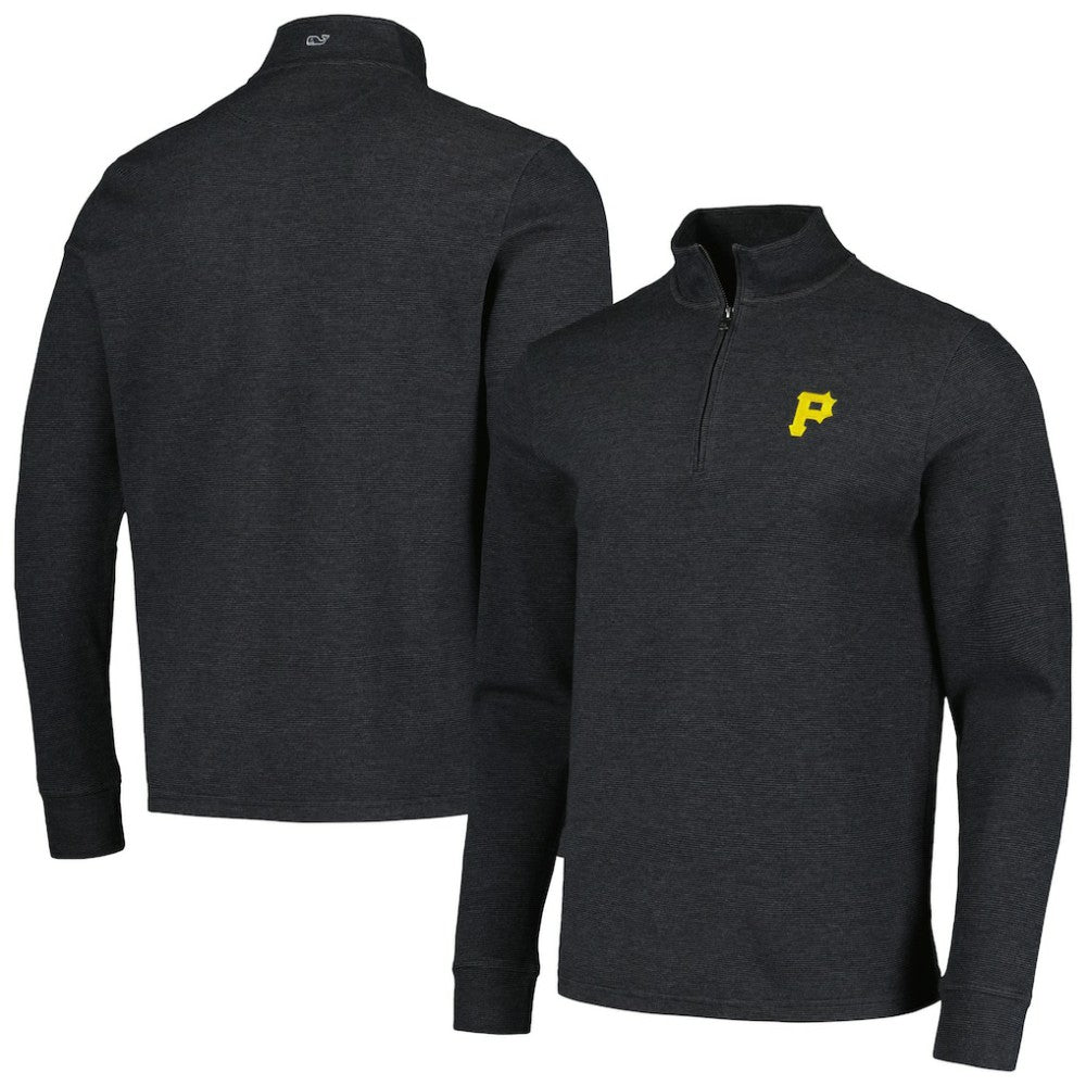 Pittsburgh Pirates Vineyard Vines Saltwater Quarter-Zip Jacket Black