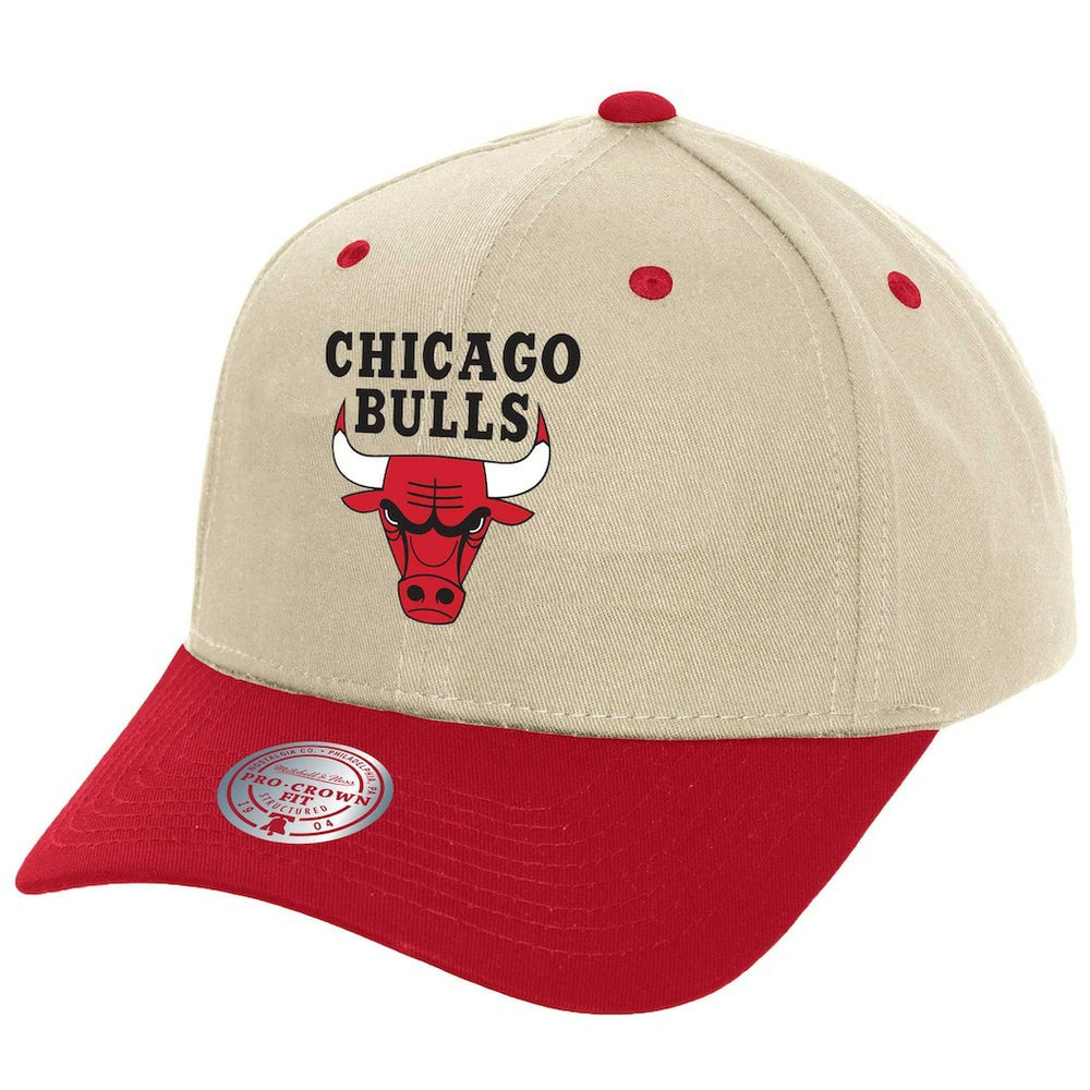 Chicago Bulls Game On Two-Tone Pro Crown Adjustable Hat - Cream for sale
