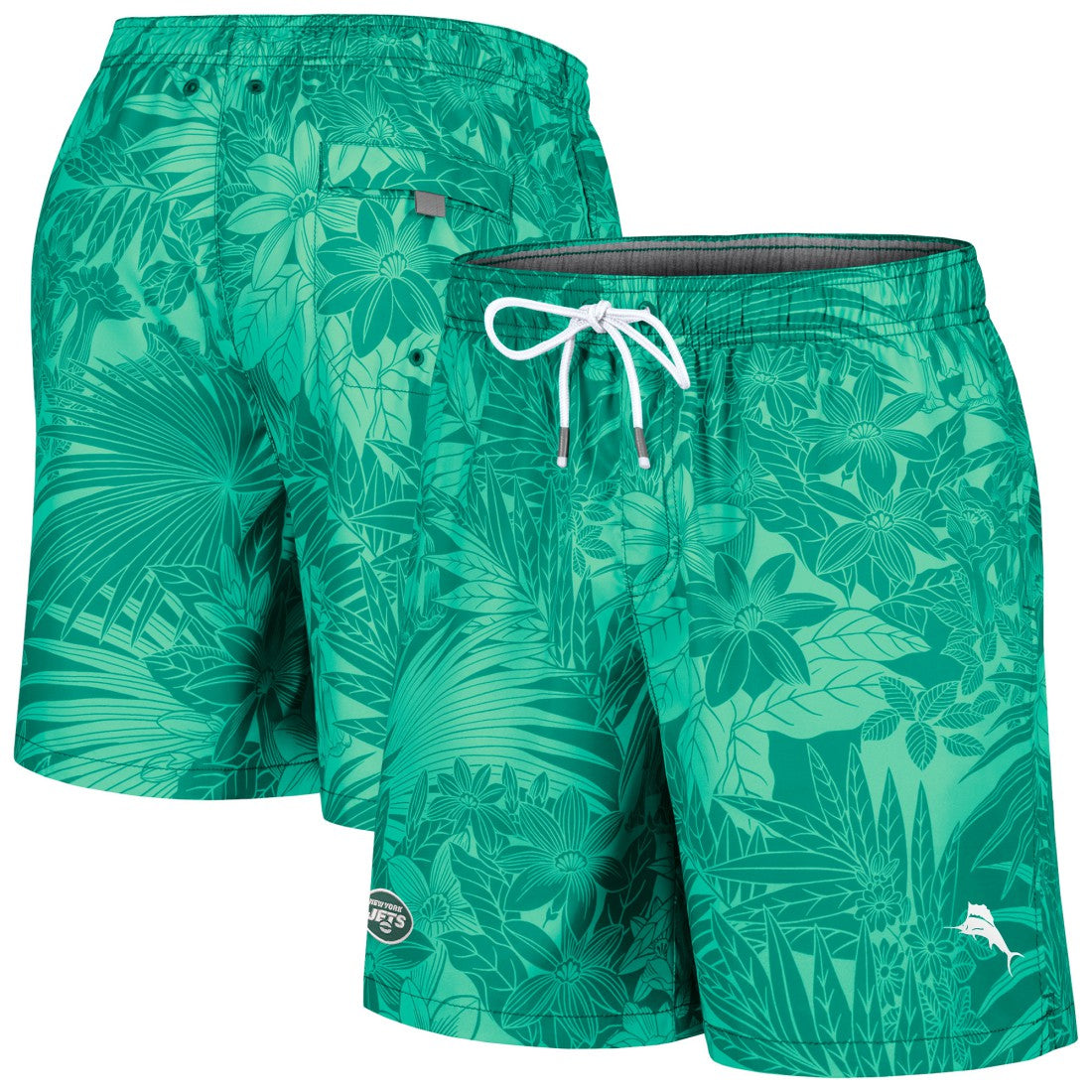 New York Jets Santiago Palms Board Shorts - Green online