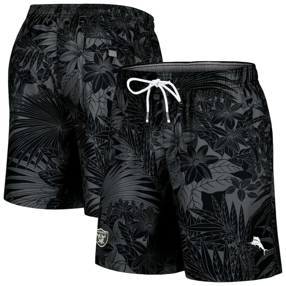 Las Vegas Raiders Santiago Palms Board Shorts - Black for sale
