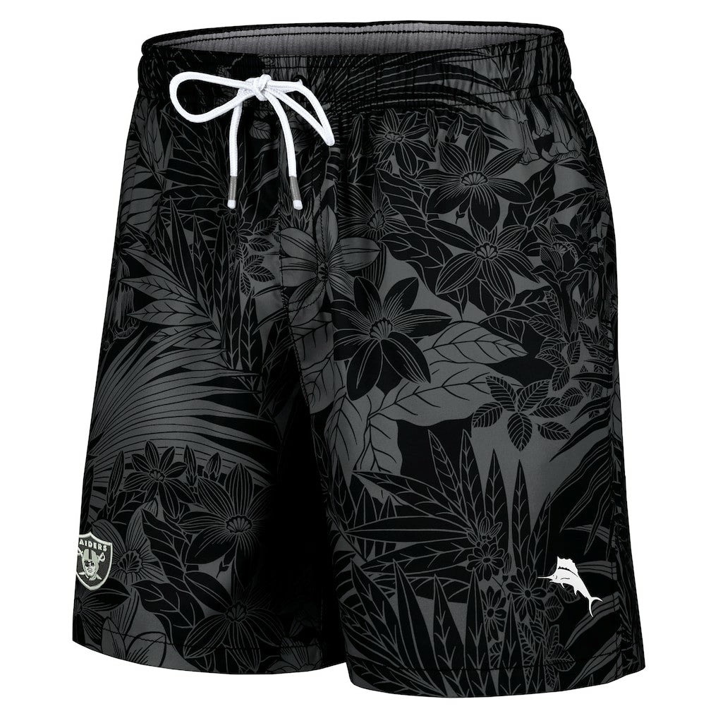 Las Vegas Raiders Santiago Palms Board Shorts - Black for sale
