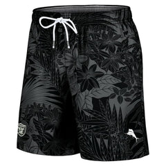 Las Vegas Raiders Santiago Palms Board Shorts - Black for sale