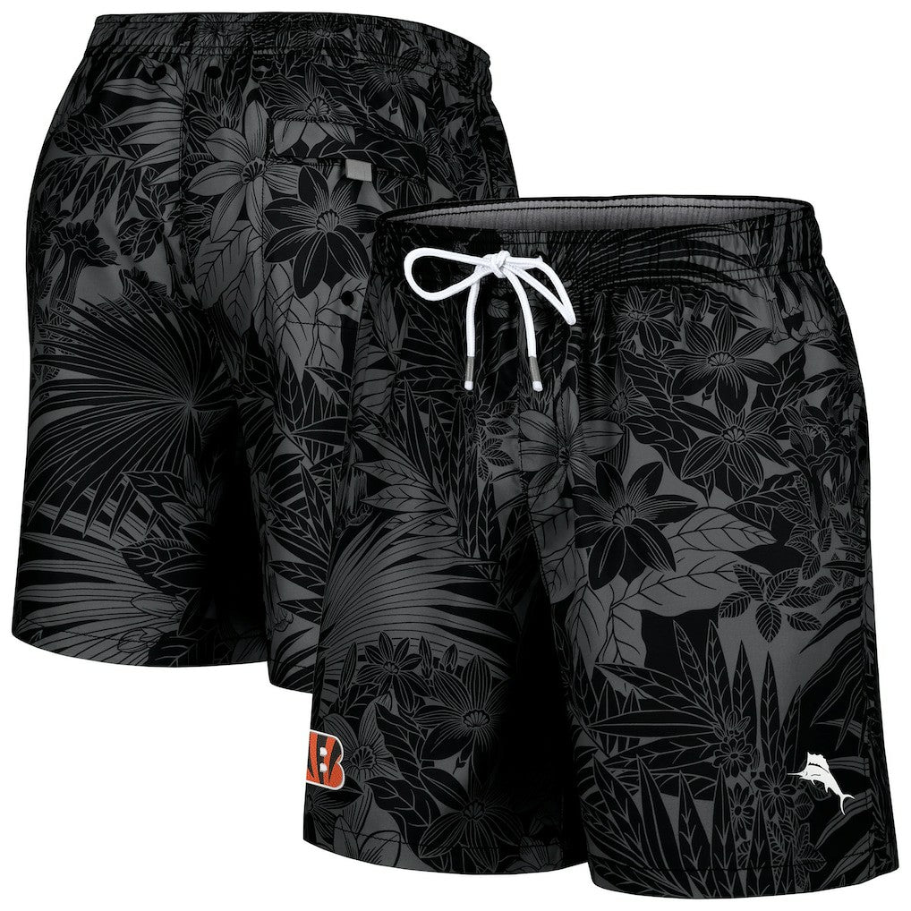 Cincinnati Bengals Santiago Palms Board Shorts - Black outlet