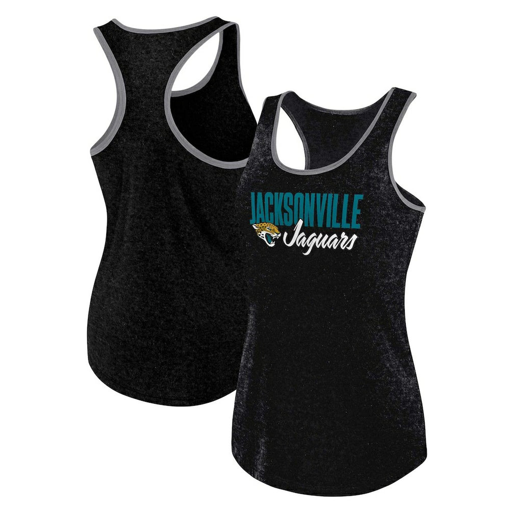 Jacksonville Jaguars Women's Plus Size Fuel Tank Top - Heather Black cheap