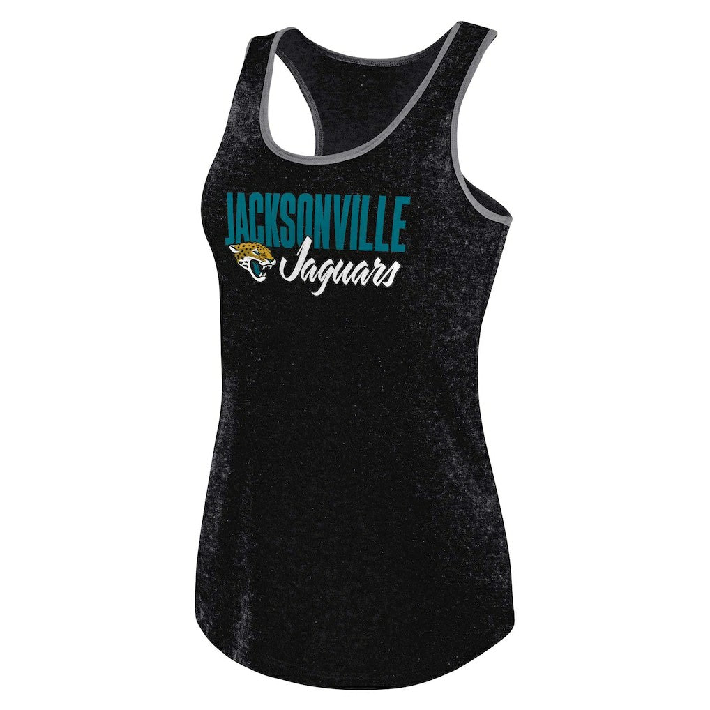 Jacksonville Jaguars Women's Plus Size Fuel Tank Top - Heather Black cheap