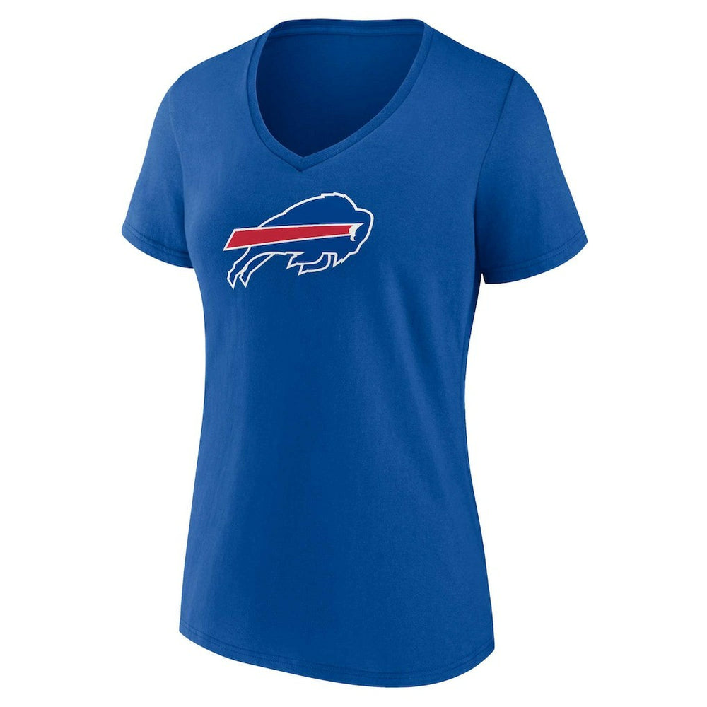 Buffalo Bills Women's Plus Size Mother's Day #1 Mom V-Neck T-Shirt - Royal for sale