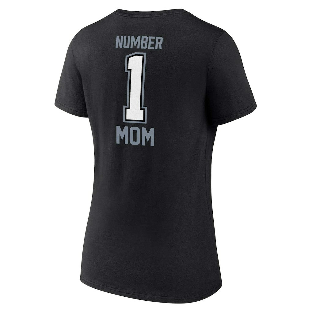 Las Vegas Raiders Women's Plus Size Mother's Day #1 Mom V-Neck T-Shirt - Black discount