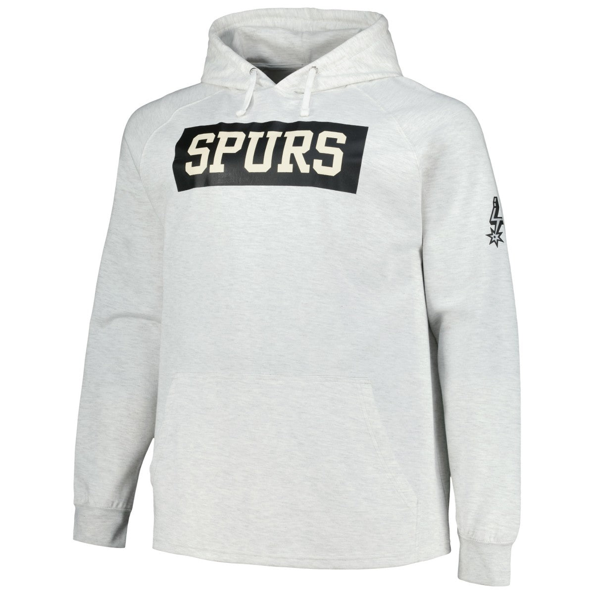 San Antonio Spurs Big & Tall Raglan Tri-Blend Pullover Hoodie - Ash on sale