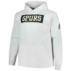 San Antonio Spurs Big & Tall Raglan Tri-Blend Pullover Hoodie - Ash on sale