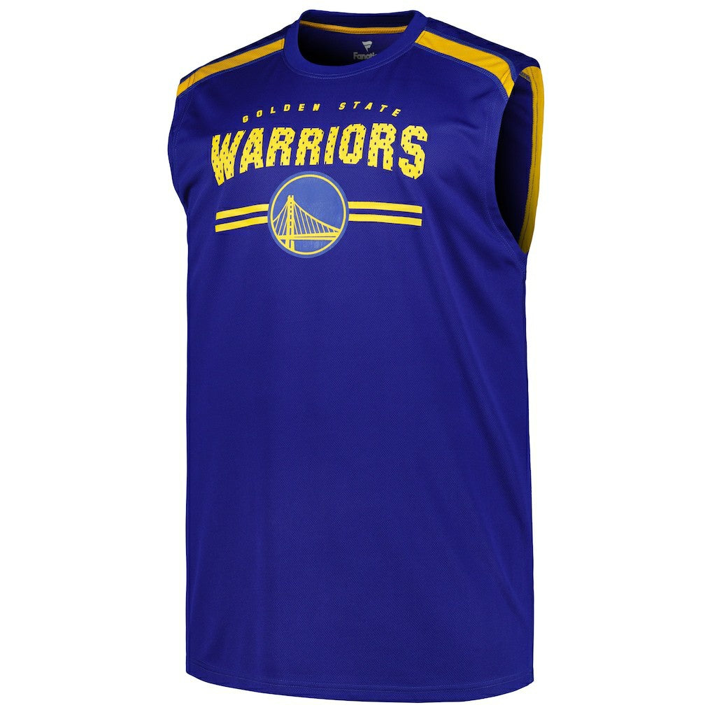 Golden State Warriors Big & Tall Birdseye Muscle Tank Top sale - Royal for sale