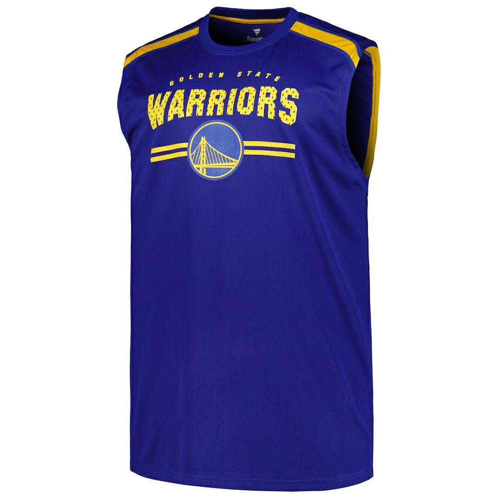 Golden State Warriors Big & Tall Birdseye Muscle Tank Top sale - Royal for sale