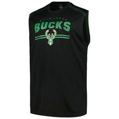 Milwaukee Bucks Big & Tall Birdseye Muscle Tank Top - Black shop