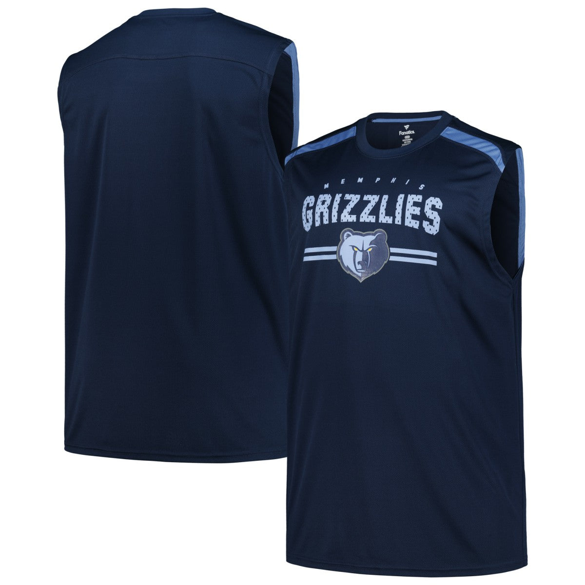 Memphis Grizzlies Big & Tall Birdseye Muscle Tank Top - Navy for sale