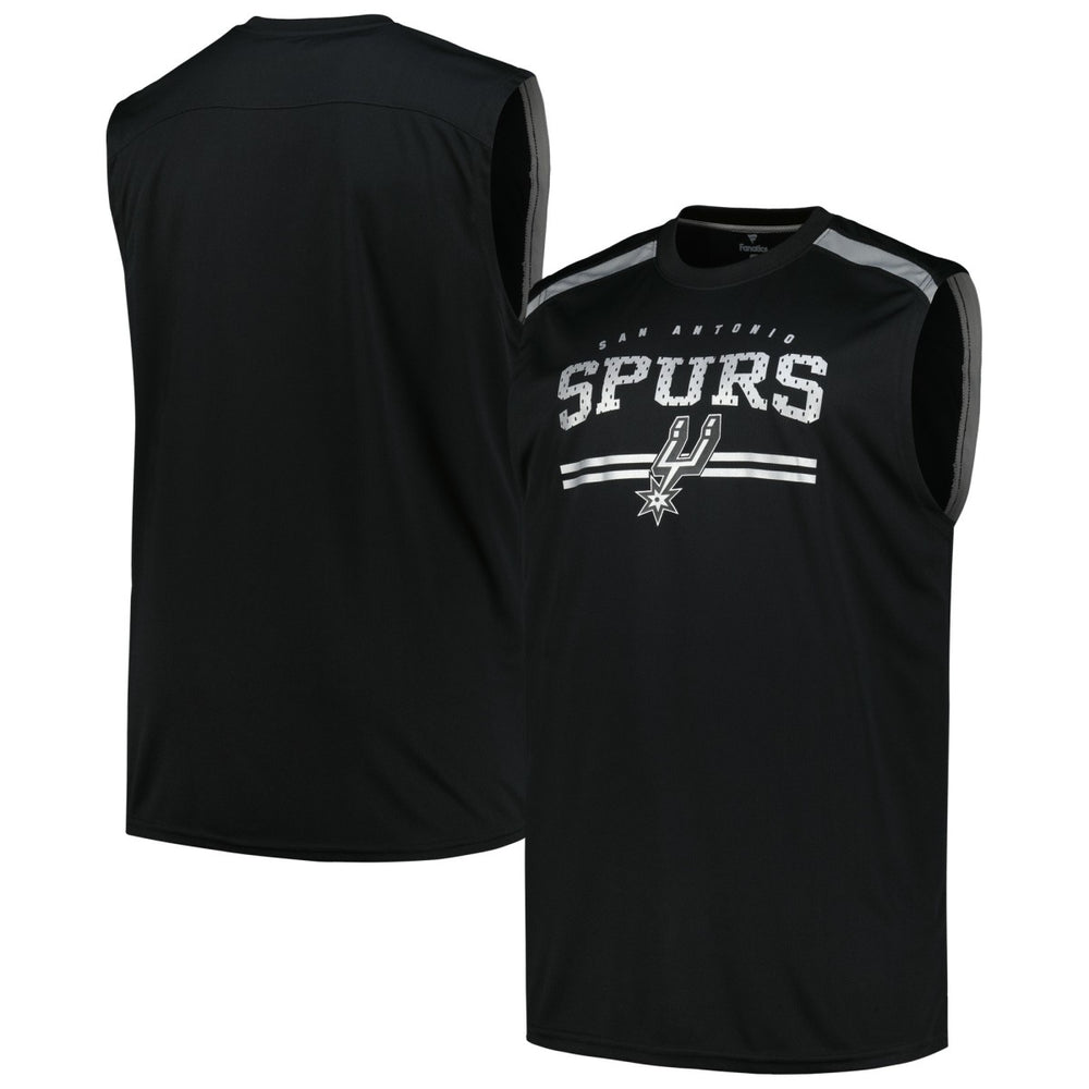 San Antonio Spurs Big & Tall Birdseye Muscle Tank Top - Black cheap