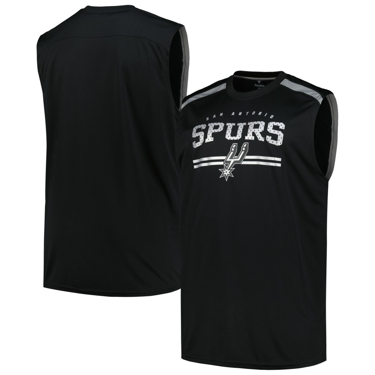 San Antonio Spurs Big & Tall Birdseye Muscle Tank Top - Black cheap