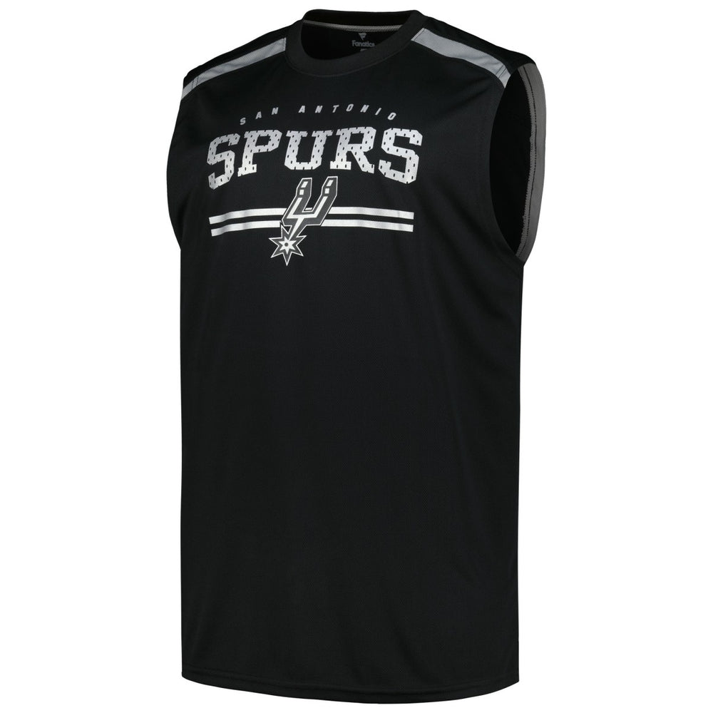 San Antonio Spurs Big & Tall Birdseye Muscle Tank Top - Black cheap