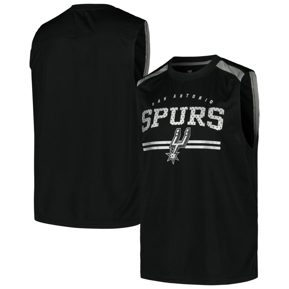 San Antonio Spurs Birdseye Muscle Tank Top - Black sale