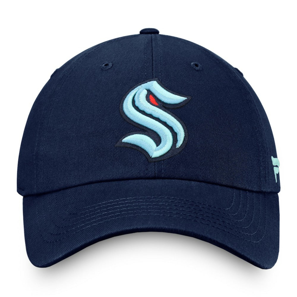 Seattle Kraken Fanatics Core Primary Logo Adjustable Hat - Deep Sea Blue Hats