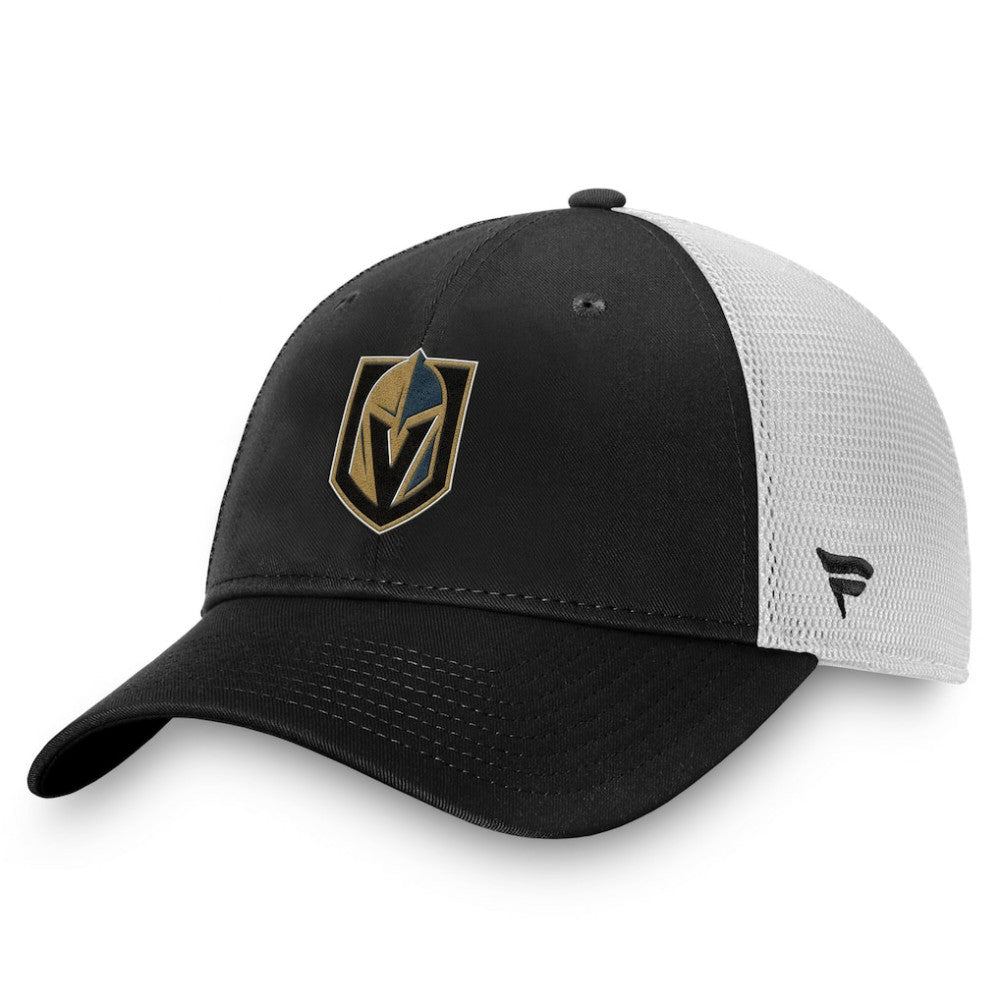 Vegas Golden Knights Fanatics Core Primary Logo Trucker Adjustable Hat - Charcoal/White Hats