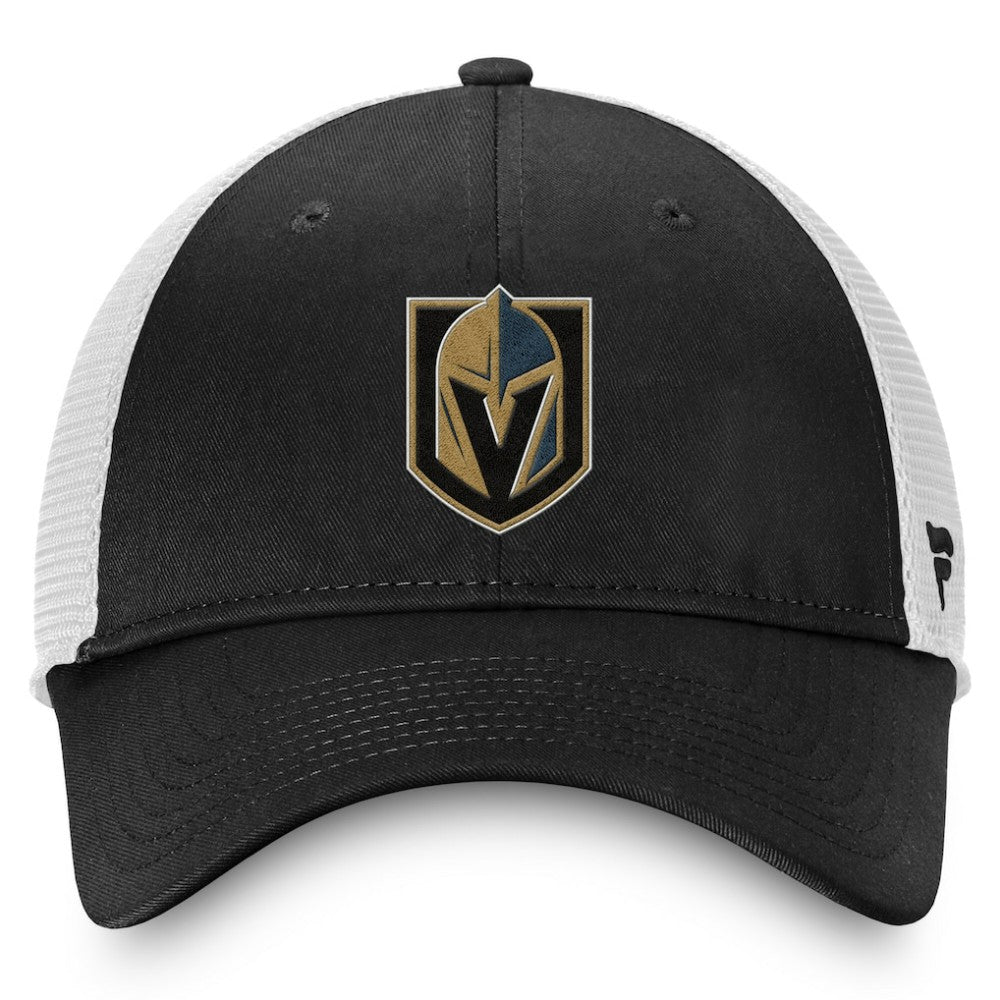 Vegas Golden Knights Fanatics Core Primary Logo Trucker Adjustable Hat - Charcoal/White Hats