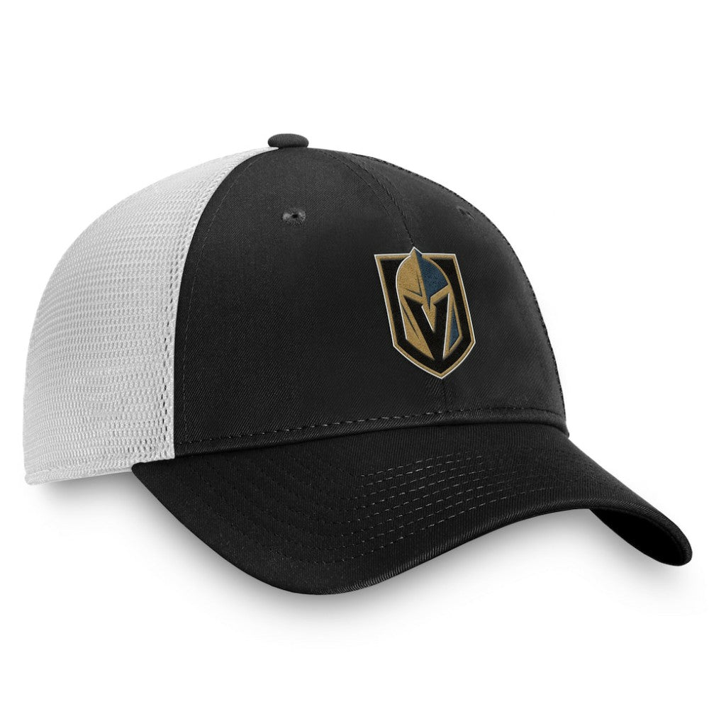 Vegas Golden Knights Fanatics Core Primary Logo Trucker Adjustable Hat - Charcoal/White Hats