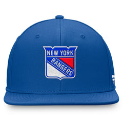 New York Rangers Fanatics Core Primary Logo Fitted Hat - Royal Hats