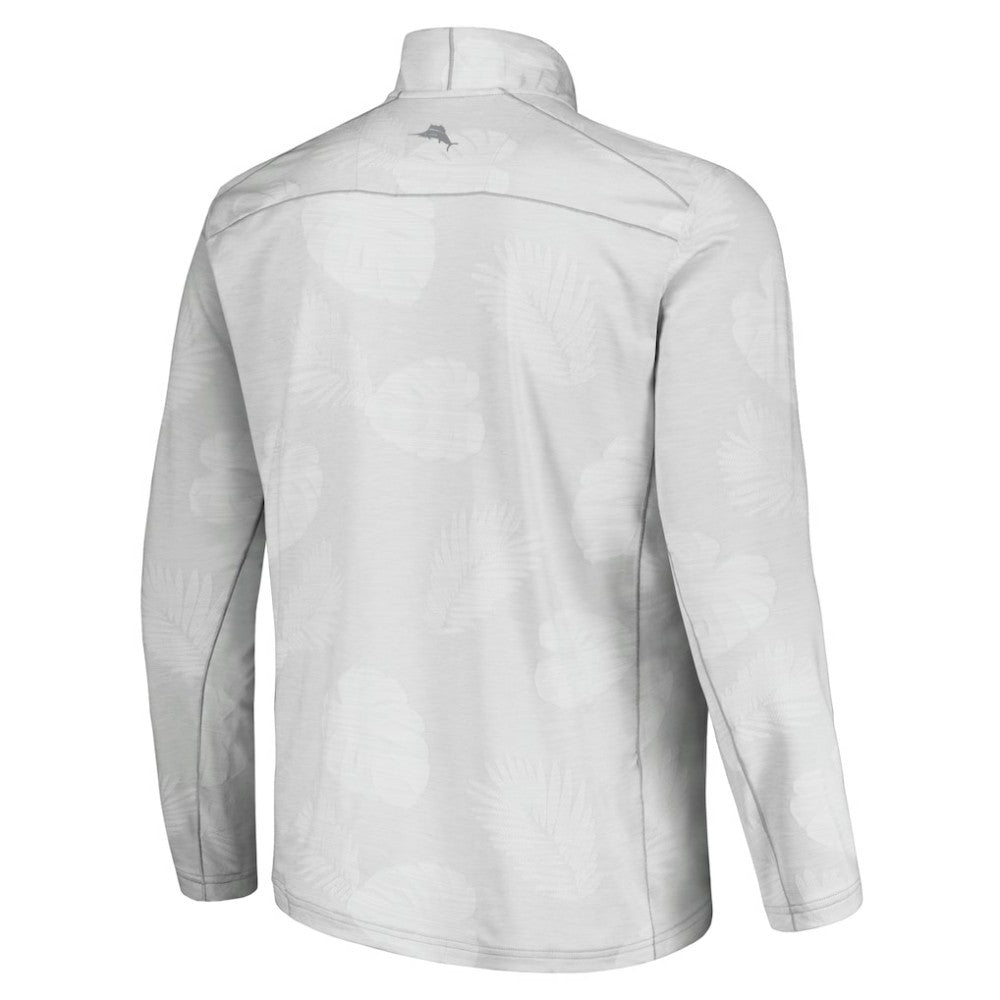 New York Yankees Tommy Bahama Delray Frond IslandZone Half-Zip Jacket Gray