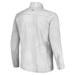 Los Angeles Dodgers Tommy Bahama Delray Frond IslandZone Half-Zip Jacket Gray