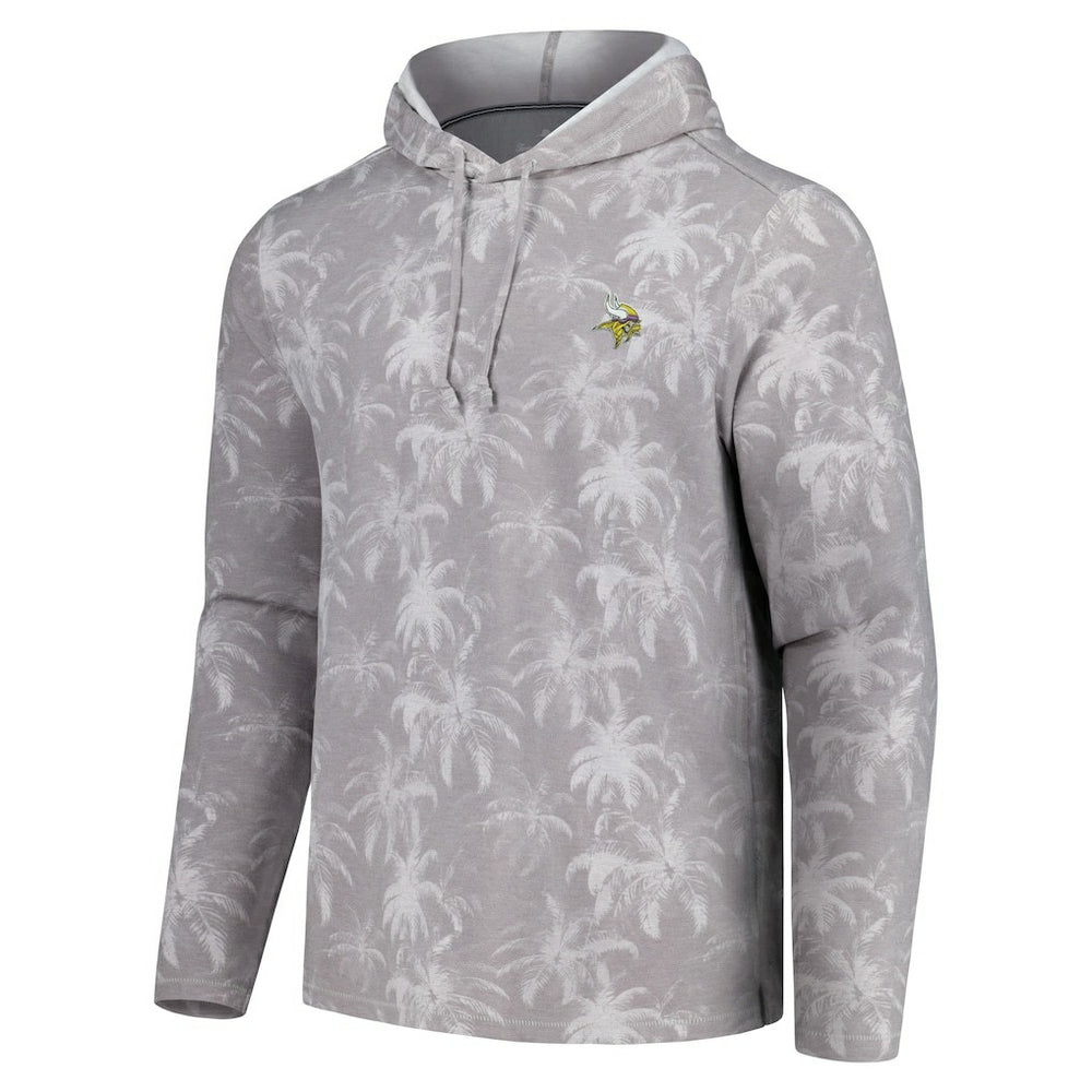 Minnesota Vikings Palm Frenzy Hoodie Long Sleeve T-Shirt - Gray outlet