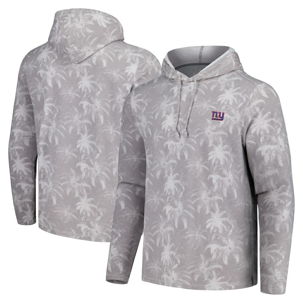 New York Giants Palm Frenzy Hoodie Long Sleeve T-Shirt - Gray on sale