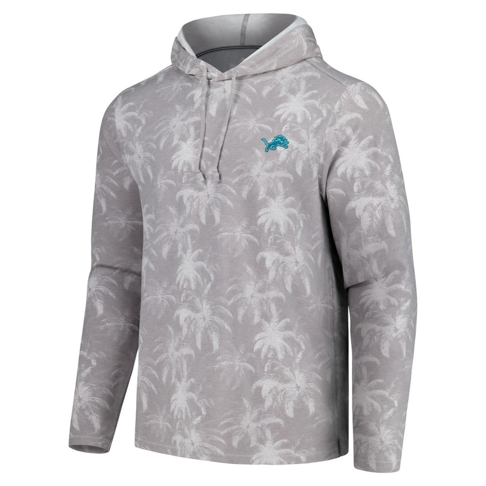 Detroit Lions Palm Frenzy Hoodie Long Sleeve T-Shirt - Gray outlet