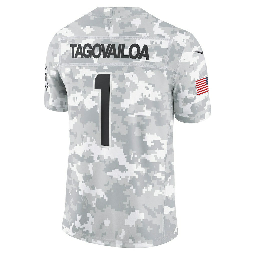 Tua Tagovailoa Miami Dolphins 2024 Salute to Service Limited Jersey - Arctic Camo online