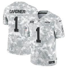 Sauce Gardner New York Jets 2024 Salute to Service Limited Jersey - Arctic Camo discount