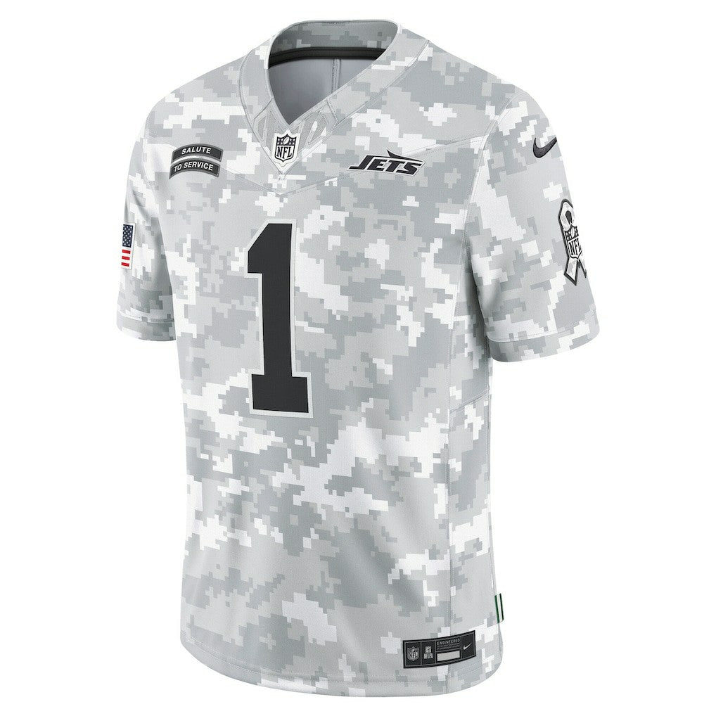 Sauce Gardner New York Jets 2024 Salute to Service Limited Jersey - Arctic Camo discount