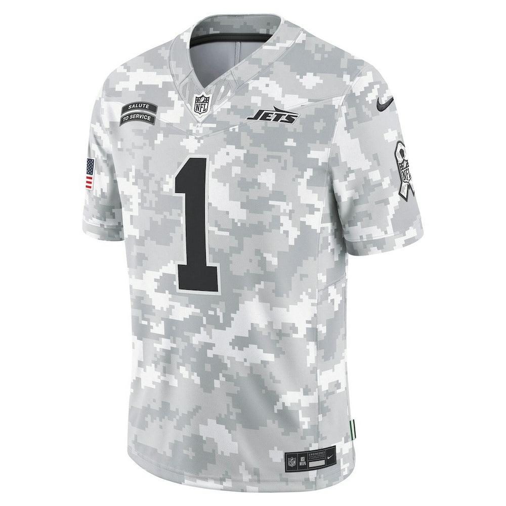 Sauce Gardner New York Jets 2024 Salute to Service Limited Jersey - Arctic Camo discount