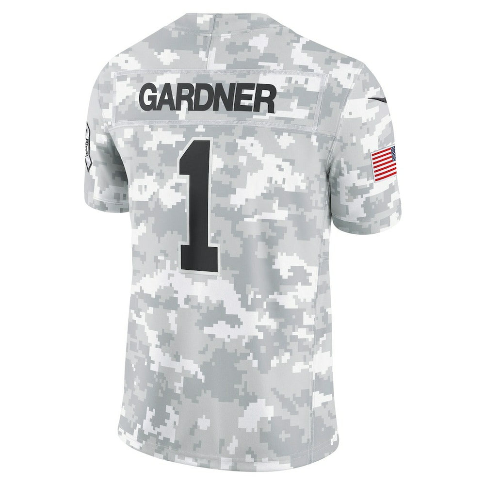 Sauce Gardner New York Jets 2024 Salute to Service Limited Jersey - Arctic Camo discount