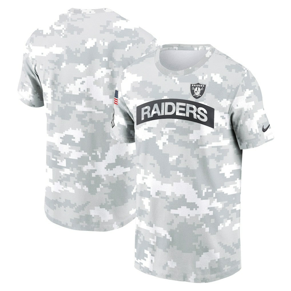 Las Vegas Raiders 2024 Salute To Service Performance T-Shirt - Arctic Camo cheap