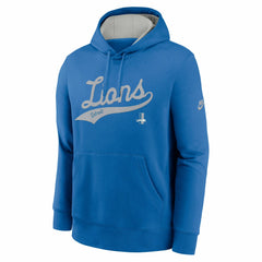 Detroit Lions Rewind Club Logo Pullover Hoodie - Blue on sale