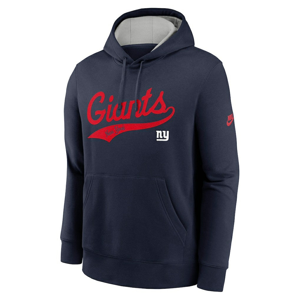 New York Giants Rewind Club Logo Pullover Hoodie - Navy sale