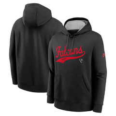 Atlanta Falcons Rewind Club Logo Pullover Hoodie - Black on sale