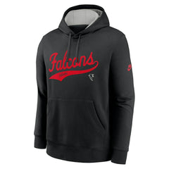 Atlanta Falcons Rewind Club Logo Pullover Hoodie - Black on sale