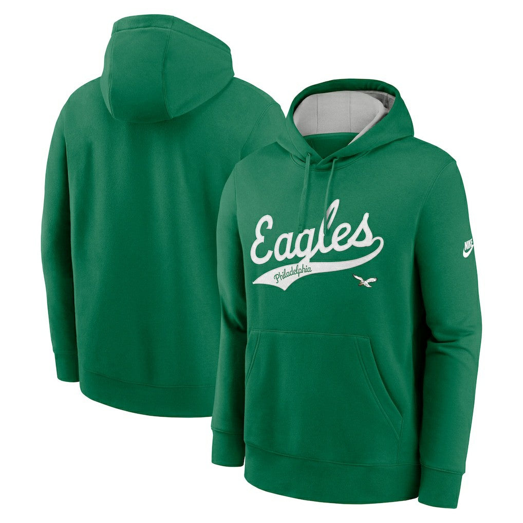 Philadelphia Eagles Rewind Club Logo Pullover Hoodie - Kelly Green online